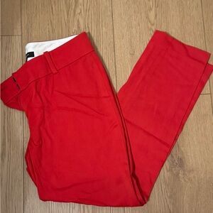 Ann Taylor Women's Bright Red Cropped Pants